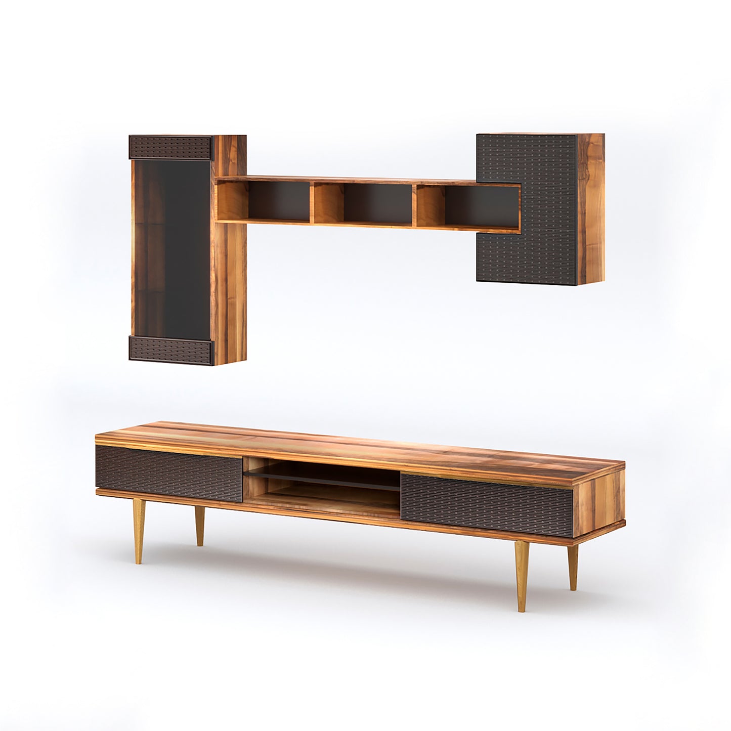 Meuble Mural Punto Walnut