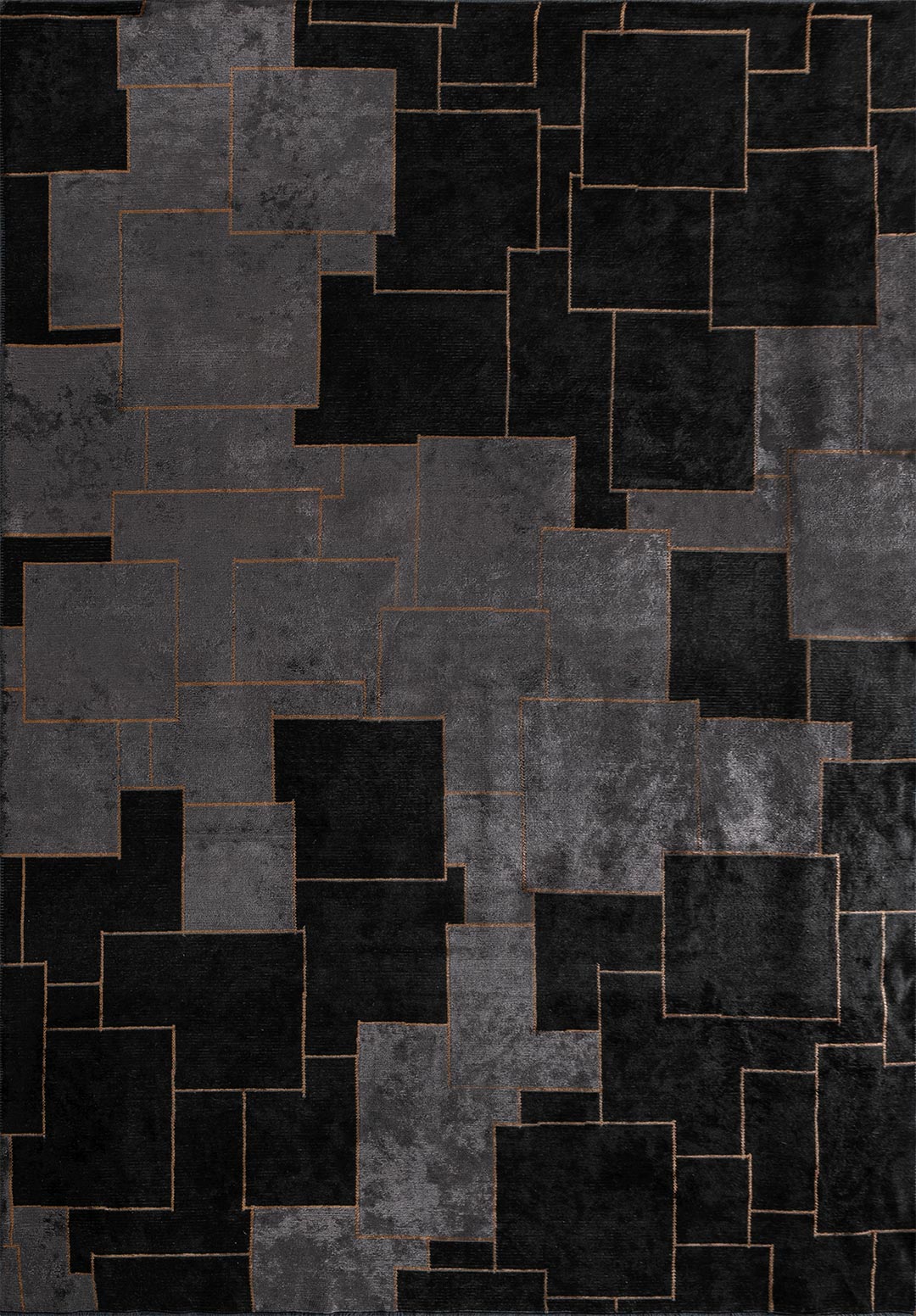 Tapis Marrakesh Noir & Gris