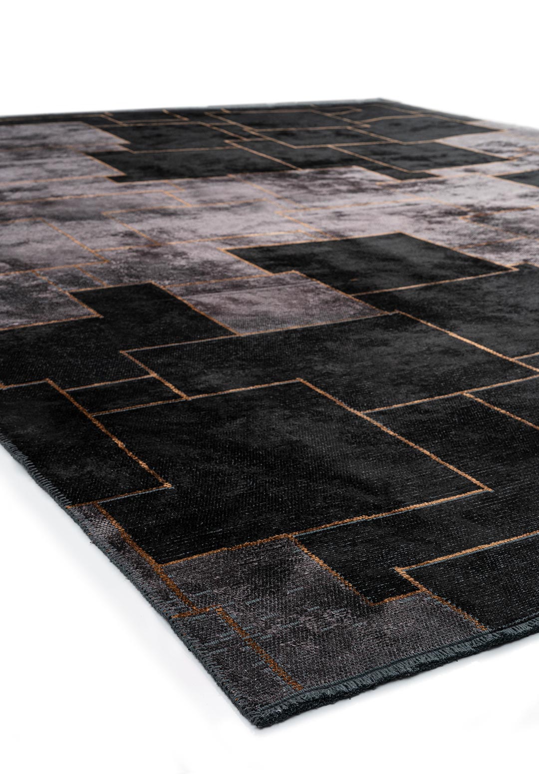 Tapis Marrakesh Noir & Gris
