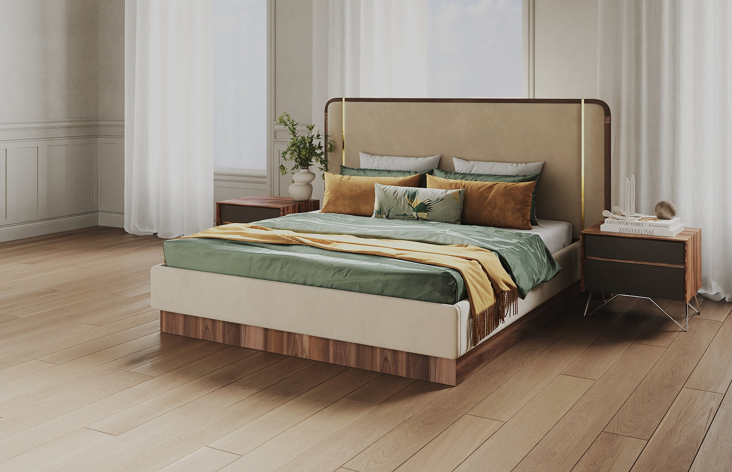 Table de Chevet Miro Walnut