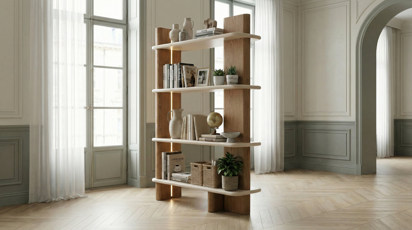 Bibliothèque Matilda Beige